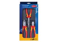 Knipex set ชุดคีมกันไฟ (คีมปากจิ้งจก คีมปากแหลม คีมปากเฉียง) 002012