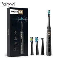 Fairywill D7/FW-507 แปรงสีฟันไฟฟ้าโซนิค แบบชาร์จไฟ สําหรับผู้ใหญ่ คู่รัก