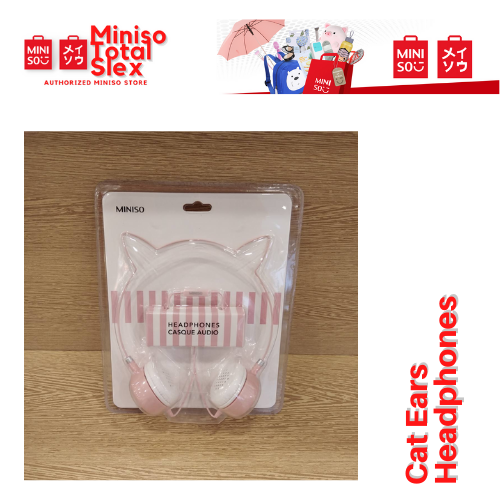 Miniso Fashionable Cat Ears Headphones Lazada PH