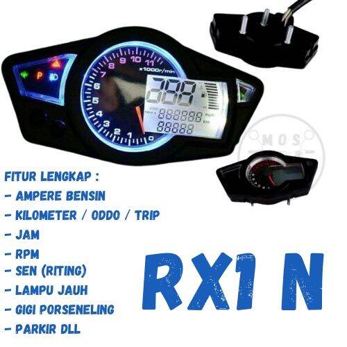 SPEEDOMETER KOSO RX1N Spido RX 1 Digital Spidometer Custom Universal