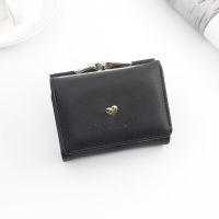 New Womens Small Wallet Student Coin Purse Korean Style Womens Short Wallet Tri-fold Coin Bag Coin Money Bag Clutch