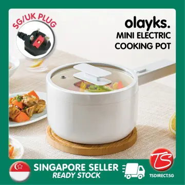 Olayks Mini Rice Cooker Japanese Simple Multifunction Electric Rice Cooking  Pot 2L Capacity 8H Appointment For Home 1-3 Person