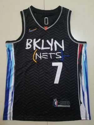 Ready Stock Top-Quality Mens 7 Kevin Durant Brooklyn Nets Basketball Swingman Jersey - Black