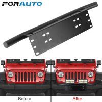 【HOT】 Front License Plate SUV Lamp Holder Aluminum Log Mount Bracket Road Bar Frame