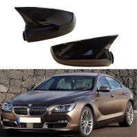 กรอบที่ครอบกระจกมองหลังแบบกลอส2ชิ้นสำหรับ F06 BMW 6ชุด640D 640I 650I Gran Coupe 2012-2015ชุด