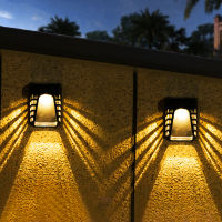 Solar Garden Light Waterproof and Light Control LED Outdoor Solar Wall Light for Patio Fence, Staircase, Aisle Wall Decoration