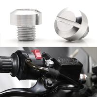 “：{}” 2Pcs Motorcycle M8 M10 CNC Aluminum M8 Rear View Mirror Hole Plugs Screws Rearview Mirror Anti-Rust Holder