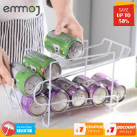 Kitchen Storage Fresh Drink Beer Cola Cans Refrigerator Sort Out Storage Rack Solid Double-layer Finishing Shelf Beverage Cans