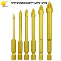 Glass drill bit tungsten carbide tip ceramic tile cutter with 1/4 quot; hex handle power tool accessories