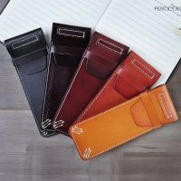 [COD] Vegetable tanned leather pen case retro first layer cowhide storage bag wholesale