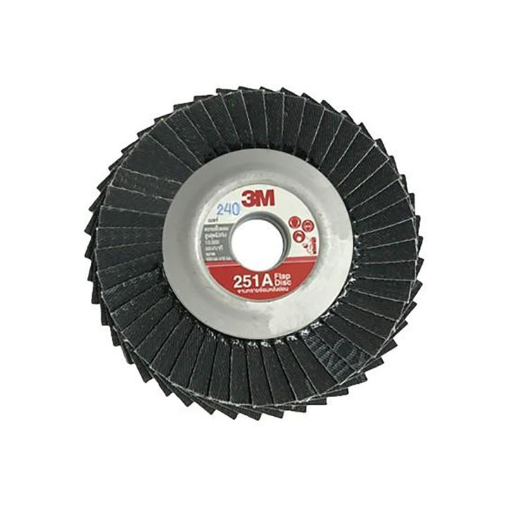 3m-1แผ่น-จานทรายเรียงซ้อน-หลังอ่อน-ขนาด-4นิ้ว-flexible-flap-disc-100-x-16-mm-มีเบอร์-60-80-100-120-180-240-320