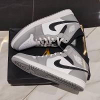 ?[NEW]?Jordan 1 Mid Light Smoke Grey Anthracite ของแท้ 100 %