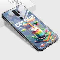 เคสโทรศัพท์มือถือเคส OPPO A83 A92 A91 A9 2020หรูหราชุดฤดูร้อนเครื่องดื่มค็อกเทลโมจิเคสนิ่มกันกระแทกกระจกป้องกันมือถือเรียบ