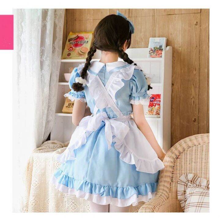 สินค้าขายดี-ชุดอลิซผู้ใหญ่-ชุดเมดแม่บ้าน-ชุดอลิซในแดนมหัศจรรย์-alice-in-wonderland-nbsp-ชุดคอสเพลย์อลิซ-ชุดโลลิต้า-ชุดแฟนซี-ชุดเด็ก-การ์ตูน-fancy-kids-christmas-haloween