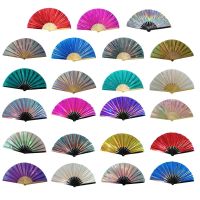 Vintage Chinese Folding Fan PVC Taichi Kung-Fu Hand Fans Wedding Party Decoration Women Girl Performances Dance Fan Dropshipping