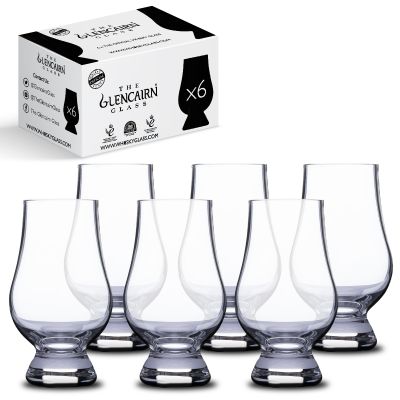 Glencairn Crystal Whiskey Glass, Set of 6, Clear, 6 Pack, 200ml
