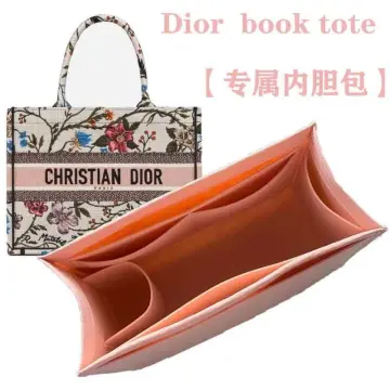 Suedette Singular Style Leather Handbag Organizer for Dior's Vertical Book  Tote