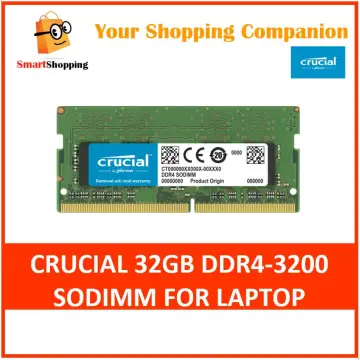 Crucial RAM 16GB DDR4 3200MHz CL22 (or 2933MHz or 2666MHz) Laptop Memory  CT16G4SFRA32A at