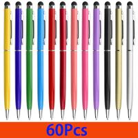 J20 60ชิ้น2 In 1ปากกา Stylus สากลแท็บเล็ตวาดรูปปากกาสัมผัสหน้าจอ Capacitive สำหรับโทรศัพท์มือถือ Ipad ปากกาสัมผัสทนทาน