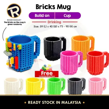 Build Brick Mug Blocks Cup Lego  350ml Creative Coffee Mug Lego