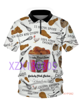 Fried stock Kentucky 2023 all Chicken (KFC) polo shirt tshirt 04 New polo shirt