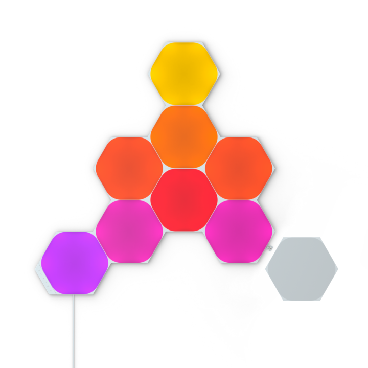 ชุดไฟติดผนัง-nanoleaf-shapes-hexagons-smarter-kit-9-panels-by-utech