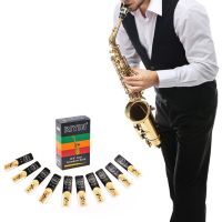 10Pcs  Sax Saxophone Reeds Strength 1.5 2.0 2.5 3.0 3.5 4.0 Saxophone Reed Woodwind Instrument Parts Essories