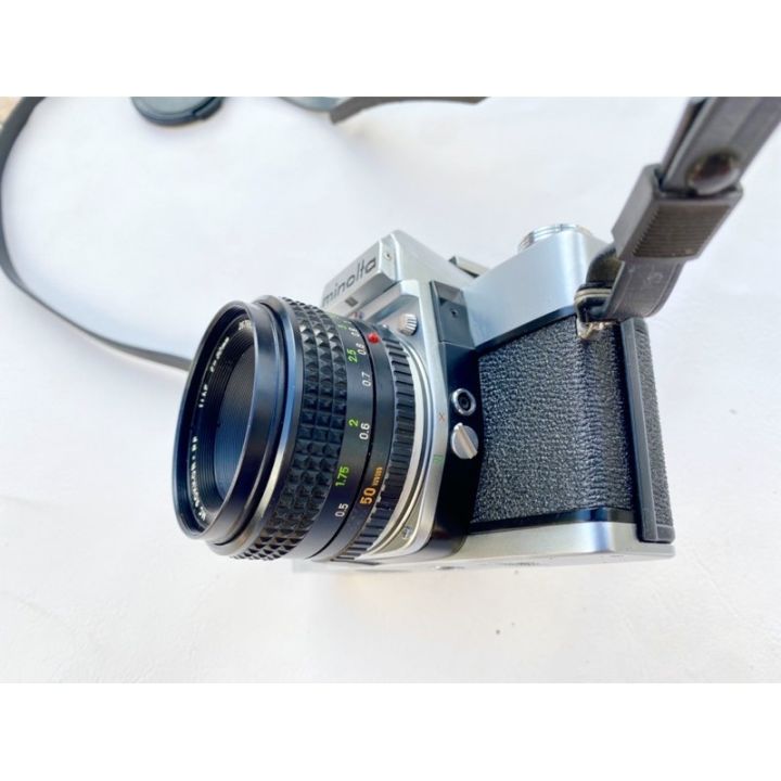 กล้องฟิล์ม-minolta-srt-super-พร้อมเลนส์-ถ่ายหน้าชัดหลังเบลอได้