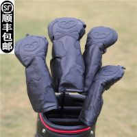 Skull head personality black golf club cover head cover protective cover small chicken leg head cap cover wooden pole cover new J.LINDEBERG DESCENTE PEARLY GATES ANEW FootJoyˉ MALBON Uniqlo