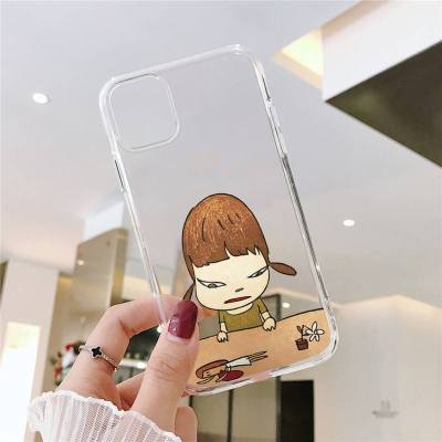 Yoshitomo Nara เคสโทรศัพท์การ์ตูนศิลปะสำหรับ iPhone 11 12 Mini 13 14 Pro XS Max X 8 7 Plus SE XR เคสใส