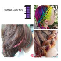 【YD】 6pcs Children Temporary Hair Color Chalk Masquerade Dye Comb Fashion Set Disposable Dyeing