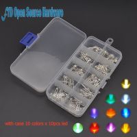 With case  (10 colors x 10pcs) 3mm LED Diode Kit 3 mm Light Emitting Warm White Green Red Blue Yellow Orange Purple UV PinkElectrical Circuitry Parts