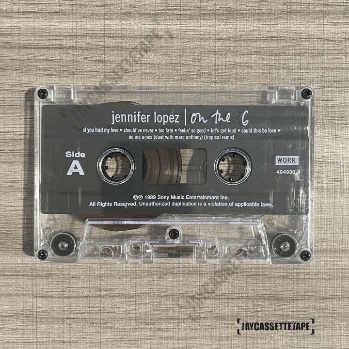 เทปเพลง-เทปคาสเซ็ต-เทปคาสเซ็ท-cassette-tape-เทปเพลงสากล-jennifer-lopez-อัลบั้ม-on-the-6