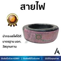 สายไฟ สายไฟฟ้า คุณภาพสูง  สายไฟ THW60227IEC01 NATION 1x4SQ.MM50M ดำ  NATION  THW 1x4 SQ.MM 50M BL นำกระแสไฟได้ดี ทนทาน รองรับมาตรฐาน มอก. Electrical Wires จัดส่งฟรี Kerry ทั่วประเทศ