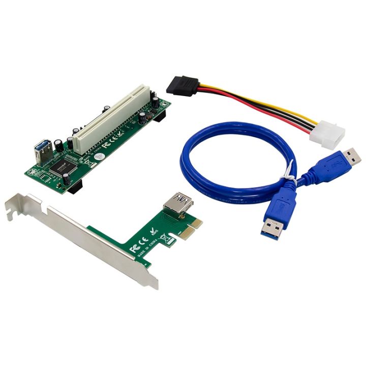 pci-express-to-pci-adapter-card-pcie-to-pci-slot-expansion-card-with-4-pin-sata-power-cable-connector-for-pc