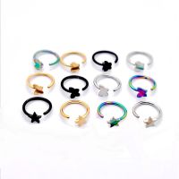 1Pc Surgical Steel Star Butterfly Crown Cartilage Helix Nose Ring Piercing Hoop Nostril Nose Studs Lip Ring Body Jewelry Earring Body jewellery