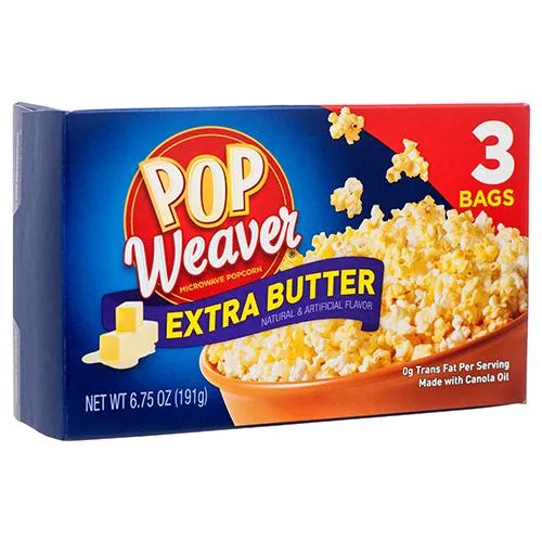Pop Weaver Microwave Extra Butter Pop Corn 3bags Lazada PH