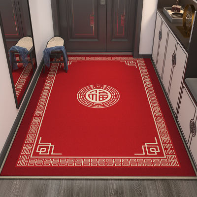 [COD] พรมปูพื้นประตูทางเข้าพรมใช้ในครัวเรือนพรมประตูพรมทางเข้าประตูสีแดงเทศกาลประตูทางเข้าใหม่ในร่ม