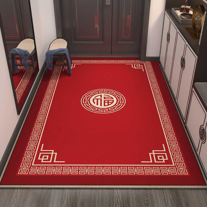cod-พรมปูพื้นประตูทางเข้าพรมใช้ในครัวเรือนพรมประตูพรมทางเข้าประตูสีแดงเทศกาลประตูทางเข้าใหม่ในร่ม