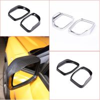 2Pcs/Set ABS Car Reversing Mirror Rain Eyebrow Frame Decoration Cover Fit For Ford Maverick 2022 Auto Exterior Accessories