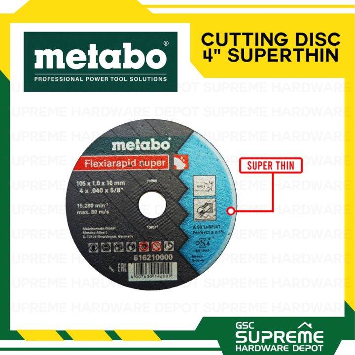 Wheels 4 1/2 Inch Metabo Slicer Cut-Off Wheels 4.5