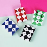 ▧◎ Children Intelligence Folding Deformation Magic Snake Cube Learning amp; Education Puzzle Foldable Magic Ruler