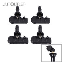 AUTOUTLET 4Pcs TPMS เซ็นเซอร์ตรวจสอบความดันยางสำหรับ Chevrolet Chevy Cadillac Buick GMC 25920615