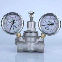 【hot】▼  pressure regulator with double gauge 304 stainless steel tap water maintaining reducing valves DN15/DN20/DN25/DN32/DN40