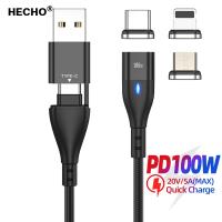 Magnetic Charging USB Type C Cable PD 100W Super Fast Charge For Samsung Macbook Micro Data Cable PD For iPhone 14 13 12 iPad