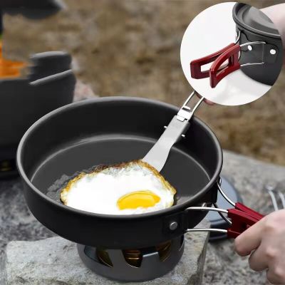 ：“{—— Camping Cookware Set Outdoor Pot Tableware Kit Cooking Water Kettle Pan Travel Cutlery Utensils Hiking Picnic Equipment 2022 New