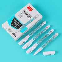 6Pcs Oily Waterproof White Paint Marker Pen Graffiti Pens Permanent Gel Pencil Tire Painting Notebook Tyre Tread Environmental Drawing Painting Suppli