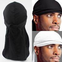 Men 39;s Satin Durags Bandanna Turban Wigs Trend Silky Durag Headwear Headband Pirate Hat Outdoor Sports Long Turban Hat