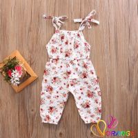 COD DSFERTEREERRE ❤TY-Fashion Cute Toddlers Baby Girl Floral Sling Sleeveless Jumpsuit Outfit