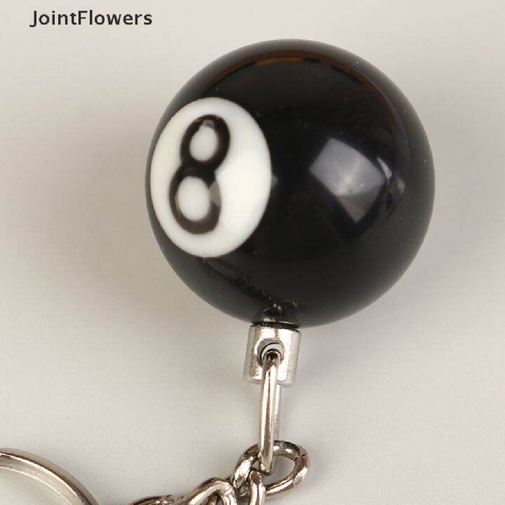 JSMY Billiard Pool Keychain Table Ring Black No.8 Chain Lazada